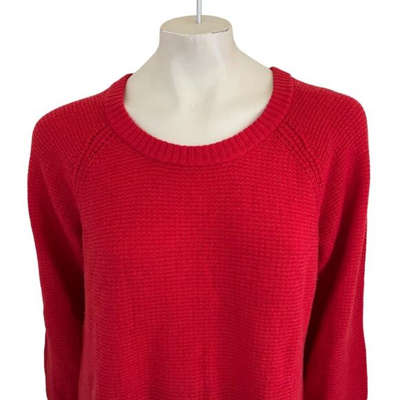 GAP Brooklyn Merino Wool Crew Neck Sweater in Red Heather SZ XL - Picture 3 of 11